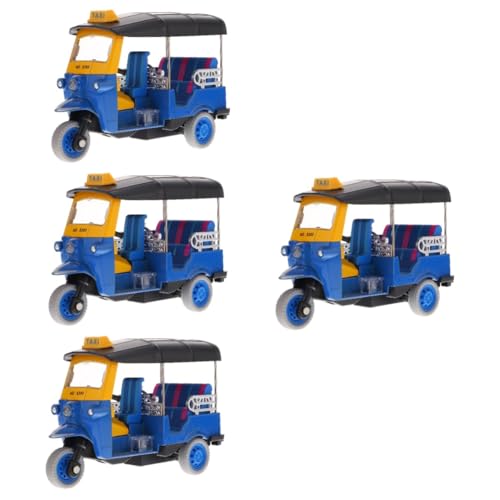 ibasenice 4 Stück Dreirad Spielzeug Spielzeugautos Für Kleinkinder Spielzeug-dreiradmodell Diecast Automodell Kinder Spielen Fahrzeugspielzeug Autos Spielzeug Auto Model Abs Wagen Baby von ibasenice