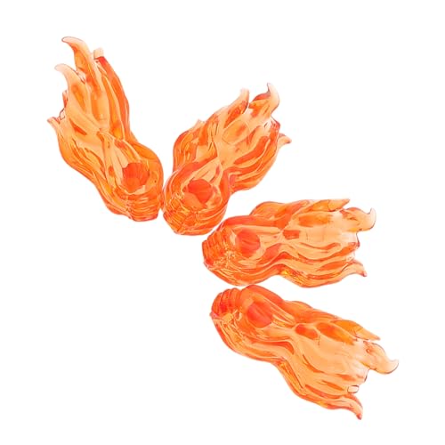 ibasenice 4 Stück Fake Fire Flame Action Figuren Zubehör für Kreative und Fantasievolle Spielzeiten von ibasenice
