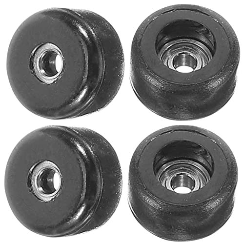 ibasenice 4 Stück Finger-Skateboard-Rad Fingerskate Skateboard-fingerspielzeug Fingerrollen Skaten Kleines Finger -skateboardspielzeug Finger-Fake-Skate Schwarz Rostfreier Stahl von ibasenice