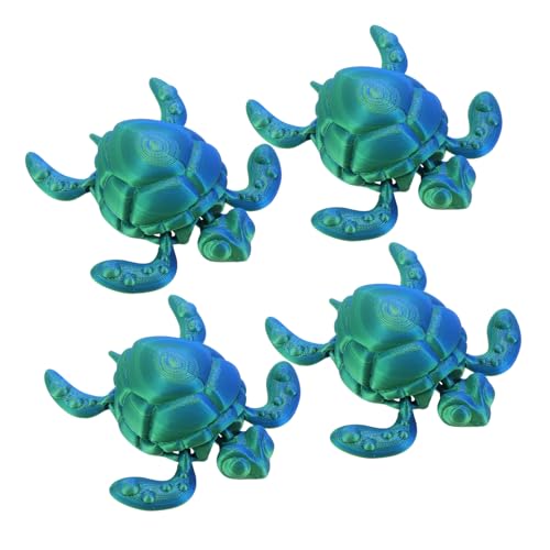 ibasenice 4 Stück Gedruckte Bewegliche Meeresschildkröten Figuren aus Kunststoff Flexible Sammelfiguren als Kreative Deko für Zuhause und Büro Kleines Fidget für Meeresliebhaber ibasenice 4 Stück Gedruckte Bewegliche Meeresschildkröten Figuren aus Kunststoff Flexible Sammelfiguren als Kreative Deko für Zuhause und Büro Kleines Fidget für Meeresliebhaber von ibasenice