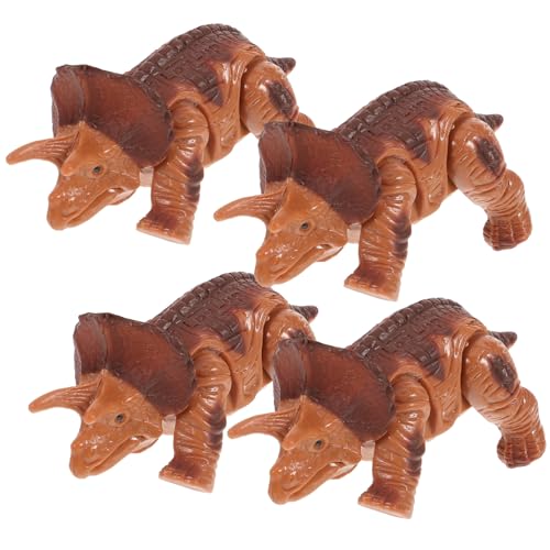 ibasenice 4stücke Interaktive Wind-up Dinosaurier Spielzeuge Farbige Dinosaurier-Figuren Für Mädchen Lustige Mechanische Spielzeuge Für Zuhause Und Halloween- von ibasenice