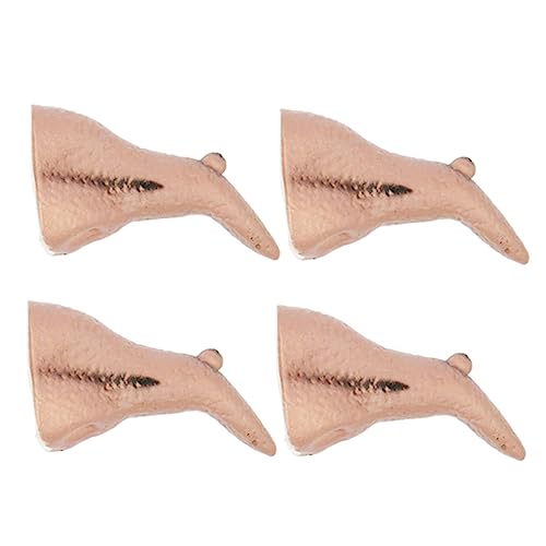 ibasenice 4 Stück Hexennase unheimlich Vampir Masken LED-Maske halloween DIY zubehör gefälscht halloween costume halloween kleidung Halloween -Kostüm -Requisiten Maskerade Nase Gummi Beige von ibasenice