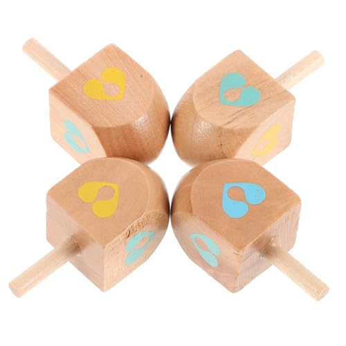 ibasenice 4stücke Holz-Dreidel- -Spielzeug Für Junge Mädchen Naturbelassenes Holz- -Spielzeug Pädagogisches Sensorisches Aktivitätsspielzeug Für Chanukka Familientreffen Schule ibasenice 4stücke Holz-Dreidel- -Spielzeug Für Junge Mädchen Naturbelassenes Holz- -Spielzeug Pädagogisches Sensorisches Aktivitätsspielzeug Für Chanukka Familientreffen Schule von ibasenice