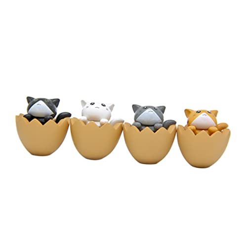 ibasenice 4 Stück Katzenfigur Katzenspielzeug Für Mini Dekorationen Katzenornamente Katzenstatuen Kinderspielzeug Katzenspielzeug Für Winziges Tierfiguren Miniaturspielzeug von ibasenice