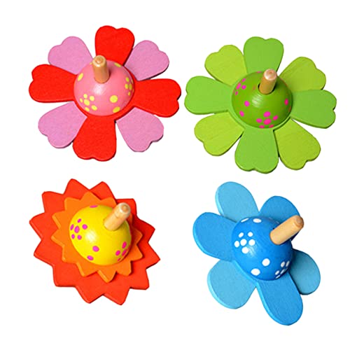 ibasenice Holzkreisel Für Jungen Und Mädchen – 4-teiliges Spielzeug – Kinderspielzeug – Pädagogisches Aufziehspielzeug ibasenice Holzkreisel Für Jungen Und Mädchen – 4-teiliges Spielzeug – Kinderspielzeug – Pädagogisches Aufziehspielzeug von ibasenice