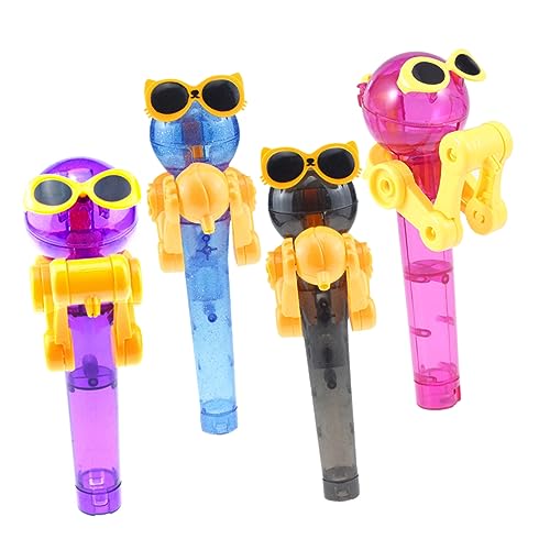 ibasenice 4 Stück Lustiger Lollipop Roboter Halter Teiliges Kreatives Lutscher für Geburtstagsfeiern und Kindergeburtstag Geschenkidee für Jungen und Mädchen ibasenice 4 Stück Lustiger Lollipop Roboter Halter Teiliges Kreatives Lutscher für Geburtstagsfeiern und Kindergeburtstag Geschenkidee für Jungen und Mädchen von ibasenice