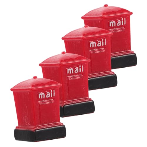 ibasenice 4stücke Miniatur Briefkasten Resin Teiliges Für Garten Und Bürodekoration Zubehör Für Mikrolandschaften Und Puppenhäuser Rote Mini-Mailbox Für Kreative Einrichtung ibasenice 4stücke Miniatur Briefkasten Resin Teiliges Für Garten Und Bürodekoration Zubehör Für Mikrolandschaften Und Puppenhäuser Rote Mini-Mailbox Für Kreative Einrichtung von ibasenice