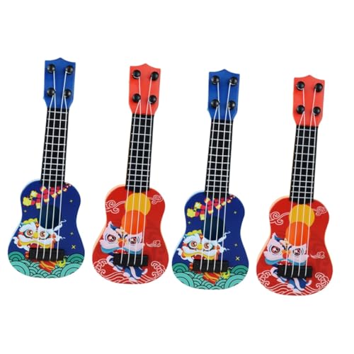 ibasenice 4 Stück Mini-Gitarre Kinderspielzeug Instrumente für Kleinkinder 1-3 Kindergitarre akustisch Gitarren Spielzeug für Kleinkinder Kleinkindgitarre 2 Jahre alt Kinder Gitarre Mädchen von ibasenice