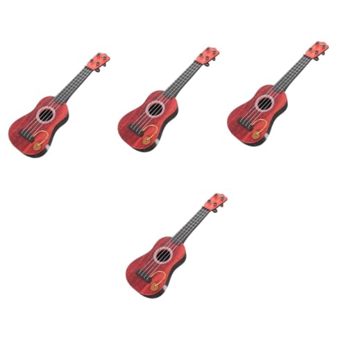 ibasenice 4 Stück Mini-simulations Gitarre Musikinstrumente Für Kinder Kinder Ukulele Nähen Ukulele-Gitarre Instrument Für Kinder Baby Trompete Abs Weihnachten von ibasenice
