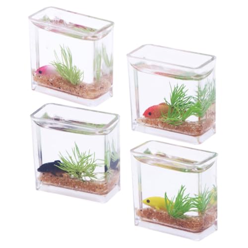 ibasenice Detailliertes Mini-fischbecken Mini-Aquarium Für Den Schreibtisch Im Homeoffice Und Für Tiny Houses von ibasenice