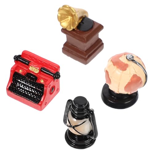 ibasenice 4 Stück Mini-heimdekoration Feinschmeckerspielzeug Mini-Enten Wohnkultur Miniaturen Babyspielzeug Miniaturfiguren Mini -lebensmittelspielzeug Miniaturmodell Winziges Modell Harz von ibasenice