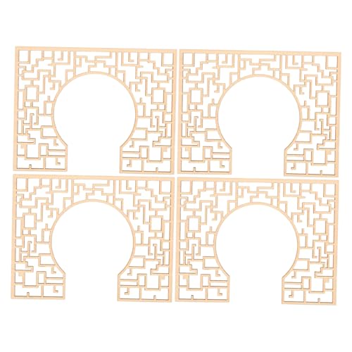 ibasenice 4 Stück Miniatur Holzschirm Chinesischer Stil Dekorativ für Sandtisch Modellbau Fein Gearbeitet Vielseitig Einsetzbar für Miniaturhäuser und Sandtischzubehör ibasenice 4 Stück Miniatur Holzschirm Chinesischer Stil Dekorativ für Sandtisch Modellbau Fein Gearbeitet Vielseitig Einsetzbar für Miniaturhäuser und Sandtischzubehör von ibasenice