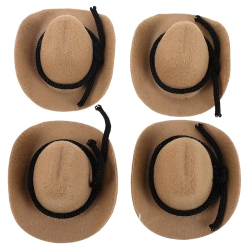 ibasenice 4 Stück Miniatur Western Cowboy Hüte Weiß Kleine Cowgirl Hüte für Puppen Partydeko Bastelprojekte und Kuchenverzierung für Kreative Western Deko ibasenice 4 Stück Miniatur Western Cowboy Hüte Weiß Kleine Cowgirl Hüte für Puppen Partydeko Bastelprojekte und Kuchenverzierung für Kreative Western Deko von ibasenice