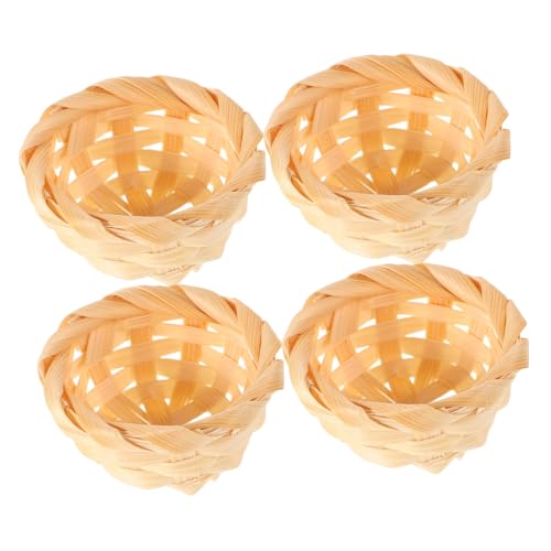 ibasenice 4 Stück Miniaturkorb aus Rattan Teiliges Handgefertigtes Wicker Basket für Puppenhaus Dekoration Kleiner Geflochtener Korb für Kreative Bastelprojekte Realistische Accessoires für ibasenice 4 Stück Miniaturkorb aus Rattan Teiliges Handgefertigtes Wicker Basket für Puppenhaus Dekoration Kleiner Geflochtener Korb für Kreative Bastelprojekte Realistische Accessoires für von ibasenice