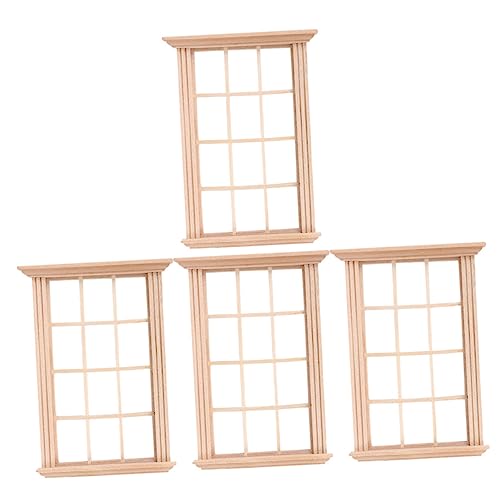 ibasenice 4 Stück Modell Fensterrahmen für kinderspielzeug Toys holzspielsachen Kid Toys vorgeben kleines hölzernes leeres Fenster ibasenice 4 Stück Modell Fensterrahmen für kinderspielzeug Toys holzspielsachen Kid Toys vorgeben kleines hölzernes leeres Fenster von ibasenice