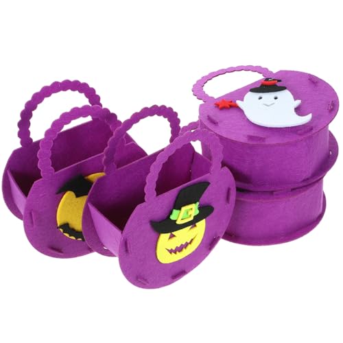 ibasenice 4 Stück Netz aus Filz Halloween- Abzeichen Spaß halloween geschenktüten halloween Süßigkeitentasche Party-Leckerli-Tasche Filzstoff Violett ibasenice 4 Stück Netz aus Filz Halloween- Abzeichen Spaß halloween geschenktüten halloween Süßigkeitentasche Party-Leckerli-Tasche Filzstoff Violett von ibasenice