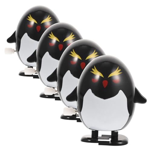 ibasenice 4 Stücke Wind-up Spielzeug Für Kinder Neuheit Uhrwerk Spielzeug Entzückende Tier Pinguin Spielzeug von ibasenice