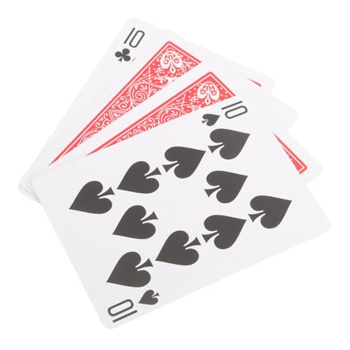 ibasenice 4 Stück Pokerspielkarten Unterhaltsame Spielkarten Kartendeck Trickspielkarten Pokerkarten Spielen Party-pokerkarten Trick-Requisiten Für Partykarten Haupt Pokertisch Papier von ibasenice
