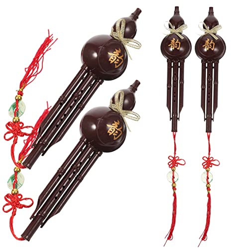 ibasenice 4 Stück Puppe Musikinstrument Mini- Miniatur-musikinstrumente -trompete Vogelflöten -miniflöte Mini-kürbisflöte Mini-zubehör Für Puppen Plastik von ibasenice