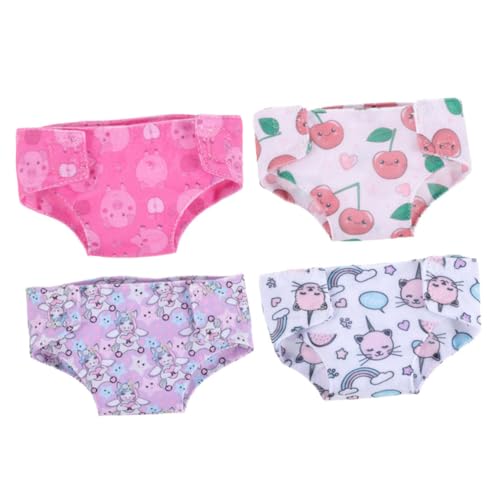 ibasenice 4 Stück Puppenkleidung Zubehör für Babypuppen Höschen wiedergeborene Babypuppen Mini-Puppen Mädchen Wiederverwendbare Puppenhöschen Spielzeughöschen Stoff ibasenice 4 Stück Puppenkleidung Zubehör für Babypuppen Höschen wiedergeborene Babypuppen Mini-Puppen Mädchen Wiederverwendbare Puppenhöschen Spielzeughöschen Stoff von ibasenice