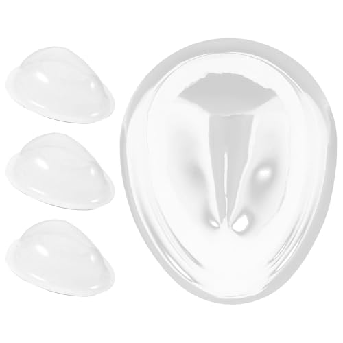 ibasenice 4 Stück Puppenmaske Puppengesicht Masken Klare Wimperntusche Mini-Make-up Mini- Puppe DIY Maske Minihülle Für Puppen Gesichtsschutzmaske Für Puppen Abs Plastik von ibasenice