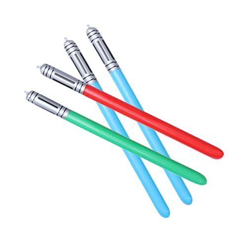 ibasenice 4 Stück Pvc Lichtschwertfarbe Zum Aufblasen Für Kleinkinder Aufblasartikel Waschbare Farben Für Babyspielzeug Lichtschwerter Outdoor Aufblasbares Pvc Babyspielzeug von ibasenice