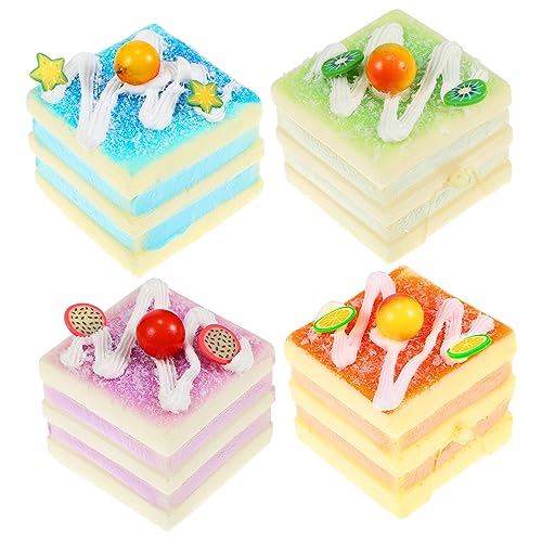 ibasenice 4 Stück Quadratischer Künstlicher Kuchen Künstlicher Obstkuchen Kunstkuchen Künstliche Kuchendekoration Künstliches Kuchenmodell Künstlicher Kleiner Kuchen Künstlicher ibasenice 4 Stück Quadratischer Künstlicher Kuchen Künstlicher Obstkuchen Kunstkuchen Künstliche Kuchendekoration Künstliches Kuchenmodell Künstlicher Kleiner Kuchen Künstlicher von ibasenice