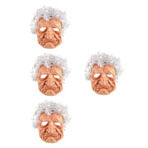 ibasenice 4 Stück Realistische Old Woman Maske mit Locken Detailreiche Vollkopf Verkleidung für Halloween Cosplay Party Bühnenauftritte und Lustige Rollenspiele Verkleidung für Erwachsene ibasenice 4 Stück Realistische Old Woman Maske mit Locken Detailreiche Vollkopf Verkleidung für Halloween Cosplay Party Bühnenauftritte und Lustige Rollenspiele Verkleidung für Erwachsene von ibasenice
