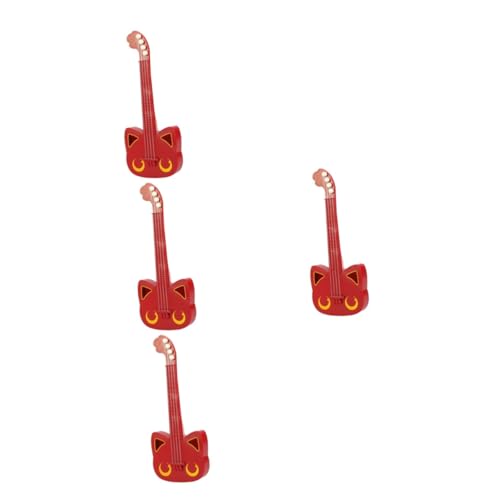 ibasenice 4 Stück Saiten Simulations-Ukulele Kinderspielzeug schöne Gitarre Kleinkindspielzeug Spielzeug für Kleinkinder Modelle Kindergitarrenmodell Gitarre für Kinder Karikatur Abs von ibasenice