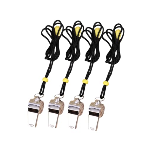 ibasenice 4 Stück Schiedsrichterpfeifen mit Halsband Metallpfeifen Langlebig Bruchsicher für Fußball Trainer Rettungsschwimmer Notfall Outdoor Sport ibasenice 4 Stück Schiedsrichterpfeifen mit Halsband Metallpfeifen Langlebig Bruchsicher für Fußball Trainer Rettungsschwimmer Notfall Outdoor Sport von ibasenice