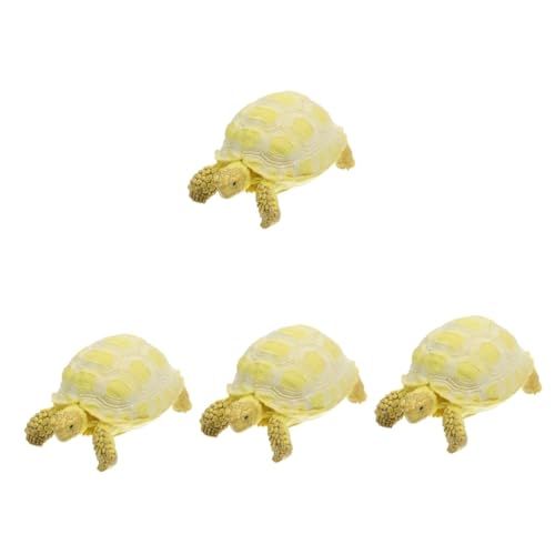 ibasenice 4 Stück Schildkröten-Modell Spielzeuge Statue Schildkröten-simulationsfigur Kleine Tierfiguren Desktop-schildkrötendekoration Kind Künstlich Plastik Gefälschtes Tier von ibasenice
