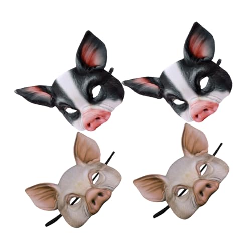 ibasenice 4 Stück Schweinemasken Halbgesicht Tier-masquerade Masken für Halloween Karneval Fasching Cosplay Kostüm Accessoires Mehrfarbig Je ibasenice 4 Stück Schweinemasken Halbgesicht Tier-masquerade Masken für Halloween Karneval Fasching Cosplay Kostüm Accessoires Mehrfarbig Je von ibasenice