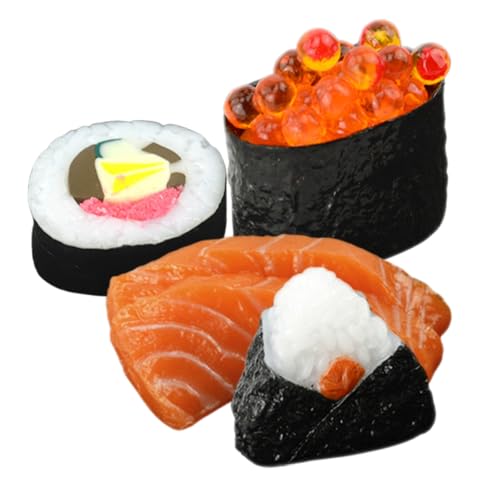 ibasenice 4 Stück Simulation Lebensmittelmodell gefälscht Requisiten Essen Anzeige Lebensecht Künstliches Essen Sushi künstliches Japanisches Essen Foto -Requisiten simuliertes Onigiri PVC ibasenice 4 Stück Simulation Lebensmittelmodell gefälscht Requisiten Essen Anzeige Lebensecht Künstliches Essen Sushi künstliches Japanisches Essen Foto -Requisiten simuliertes Onigiri PVC von ibasenice