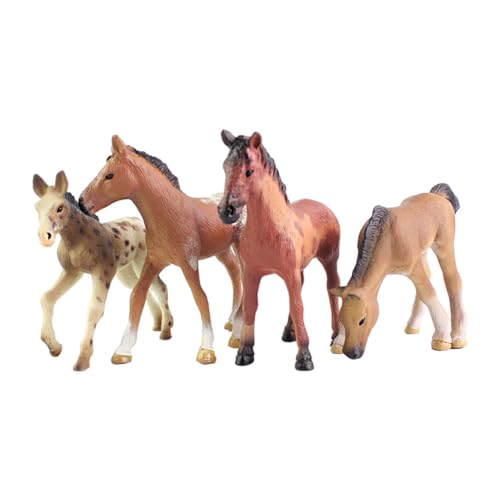 ibasenice 4 Stück Simulationspferd Pferde Figuren hühner Geburtstagsgeschenke deko Figur Heimdekoration Desktop-Pferdeverzierung Indoor-Pferdedekor Plastik Brown ibasenice 4 Stück Simulationspferd Pferde Figuren hühner Geburtstagsgeschenke deko Figur Heimdekoration Desktop-Pferdeverzierung Indoor-Pferdedekor Plastik Brown von ibasenice