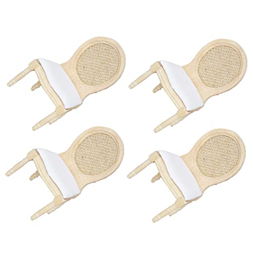 ibasenice 4 Stück Simulationsstuhl Vintage Heimdekor Vintage Ornamente Kleinkinderhocker Ornamente Zum Basteln Retro Kleinkindermöbel Wohnaccessoires Dekorationen von ibasenice