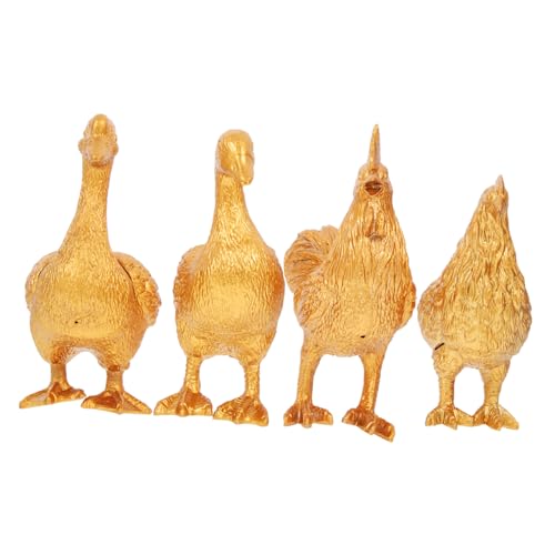 ibasenice Landschaftsbau Tiere 4 Stücke Mini Tier Spielzeug Kunststoff Für Jungen Und Mädchen Dekorative Hof Ornament von ibasenice
