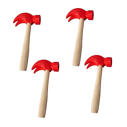 ibasenice Kinderhammer-Spielzeug-Set – 4-teiliges Holzhämmer-Set Wartungshammer Für Kinder Fördert Die Feinmotorik Ideales von ibasenice