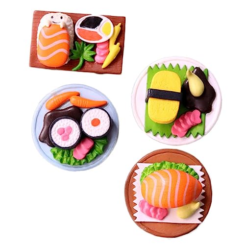 ibasenice Sushi-dekorationsset – 4 Reisformer Japanische Lebensmitteldekorationen Für Kinderspielzeug Und Heimdekoration ibasenice Sushi-dekorationsset – 4 Reisformer Japanische Lebensmitteldekorationen Für Kinderspielzeug Und Heimdekoration von ibasenice