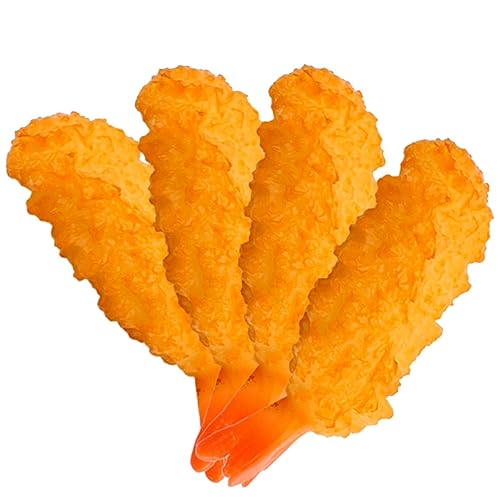 ibasenice 4 Stück Simuliertes Tempura gefälschte Garnelen Kochspielzeug Simulation Tempura für kinderspielzeug künstliche Tempuras-Stütze lebensechtes Lebensmittelmodell PVC ibasenice 4 Stück Simuliertes Tempura gefälschte Garnelen Kochspielzeug Simulation Tempura für kinderspielzeug künstliche Tempuras-Stütze lebensechtes Lebensmittelmodell PVC von ibasenice