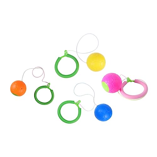 ibasenice 4 Stück Sprungring Sprungball Seil-knöchelsprung-ballspiel Spielzeugball Überspringen Sport Sprungbeinspielzeug Springendes Ringspielzeug Ballspielzeug Überspringen Plastik von ibasenice