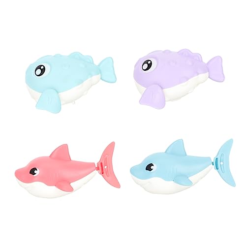 ibasenice 4 Stück Teiliges Aufziehbares Badespielzeug für Kleinkinder Tierische Badefreunde für Jungen und Mädchen Schwimmende Cartoon Animationen für Unvergessliche Zufällige Farbe von ibasenice