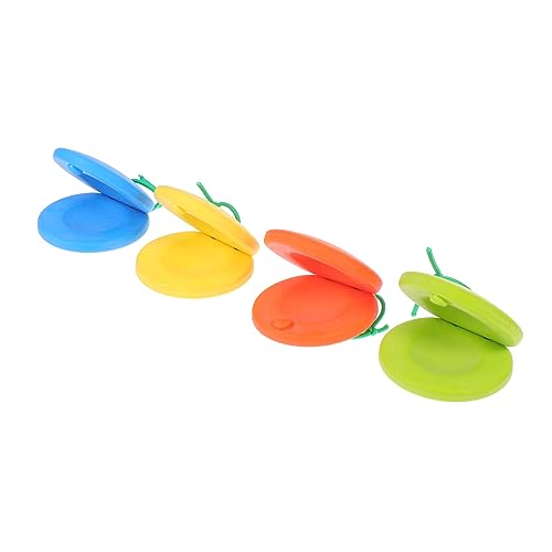 ibasenice 4 Stück Teiliges Bunte Kinderspielzeug Kastagnetten Percussion Musikinstrumente für Vorschule Frühe Musikalische und Rhythmustraining ibasenice 4 Stück Teiliges Bunte Kinderspielzeug Kastagnetten Percussion Musikinstrumente für Vorschule Frühe Musikalische und Rhythmustraining von ibasenice