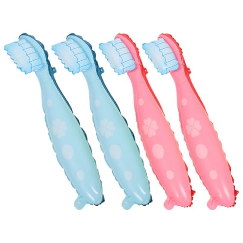 ibasenice 4 Stück Teiliges Große Folienzahnbürstenballons Lustig für Kindergeburtstag Partydekorationen Lernspaß Zahnpflege Motiv Geeignet für Kleinkinder von ibasenice