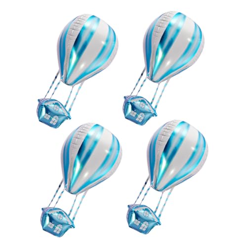 ibasenice 4 Stück Teiliges Heißluftballon Folienballon in Blau Lebendige Geburtstagsdeko für Kinderparty Shower und Hochzeit Dekorative Aluminiumfolie Ballons mit Detailreichem Design ibasenice 4 Stück Teiliges Heißluftballon Folienballon in Blau Lebendige Geburtstagsdeko für Kinderparty Shower und Hochzeit Dekorative Aluminiumfolie Ballons mit Detailreichem Design von ibasenice