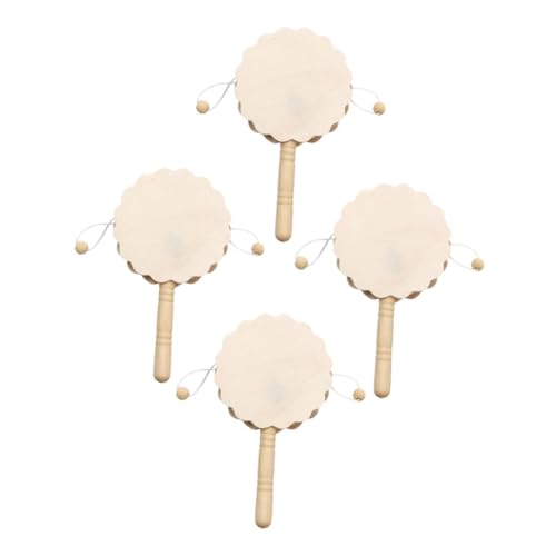 ibasenice 4 Stück Teiliges Holz Rasseltrommeln zum Bemalen DIY Bastelset Handgehaltene Sichere und Robuste Rasseltrommeln für Kreative Malprojekte und Feinmotoriktraining bei Kleinkindern ibasenice 4 Stück Teiliges Holz Rasseltrommeln zum Bemalen DIY Bastelset Handgehaltene Sichere und Robuste Rasseltrommeln für Kreative Malprojekte und Feinmotoriktraining bei Kleinkindern von ibasenice
