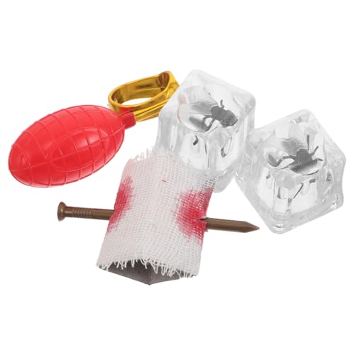 ibasenice 4stücke Wassersprühring Künstlicher Nagel Durch Finger Gefälschte Realistische Insekten Eiswürfel Für Aprilscherz-Partys Überraschungsstreich-Set Für Halloween ibasenice 4stücke Wassersprühring Künstlicher Nagel Durch Finger Gefälschte Realistische Insekten Eiswürfel Für Aprilscherz-Partys Überraschungsstreich-Set Für Halloween von ibasenice