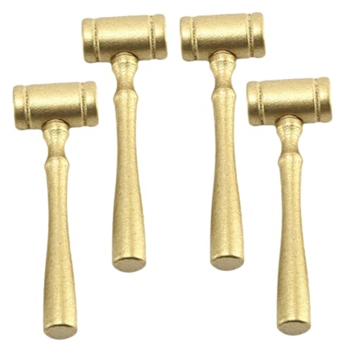 ibasenice 4 Stück Teiliges Kleiner Richterhämmer aus Holz Sicherer Auktionshammer für Robust und Handgefertigt für Rollenspiele und Dekoration von ibasenice
