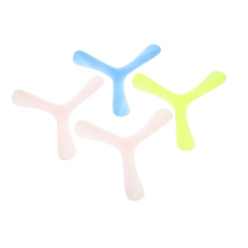 ibasenice 4 Stück Teiliges Leuchtendes Boomerang Sicherer Outdoor spielspaß Einfach zu Werfen Fangen Bunter Nachtlicht flugspielzeug für und Festivalgeschenk von ibasenice