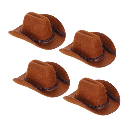 ibasenice 4 Stück Teiliges Mini Cowboy Hüte aus Flauschigem Material Dekorative Mini Hüte für Puppenhaus Kinderfreundlich mit Glatten Kanten Leichte Bastelaccessoires für Kreative DIY ibasenice 4 Stück Teiliges Mini Cowboy Hüte aus Flauschigem Material Dekorative Mini Hüte für Puppenhaus Kinderfreundlich mit Glatten Kanten Leichte Bastelaccessoires für Kreative DIY von ibasenice