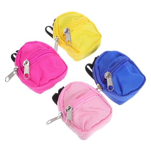 ibasenice 4 Stück Teiliges Mini-Zipper-Rucksack Puppen Miniatur-schulrucksäcke aus Weichem Material Kindgerechte Mini-puppenrucksäcke für Puppenhaus-dekor und Rollenspiel ibasenice 4 Stück Teiliges Mini-Zipper-Rucksack Puppen Miniatur-schulrucksäcke aus Weichem Material Kindgerechte Mini-puppenrucksäcke für Puppenhaus-dekor und Rollenspiel von ibasenice
